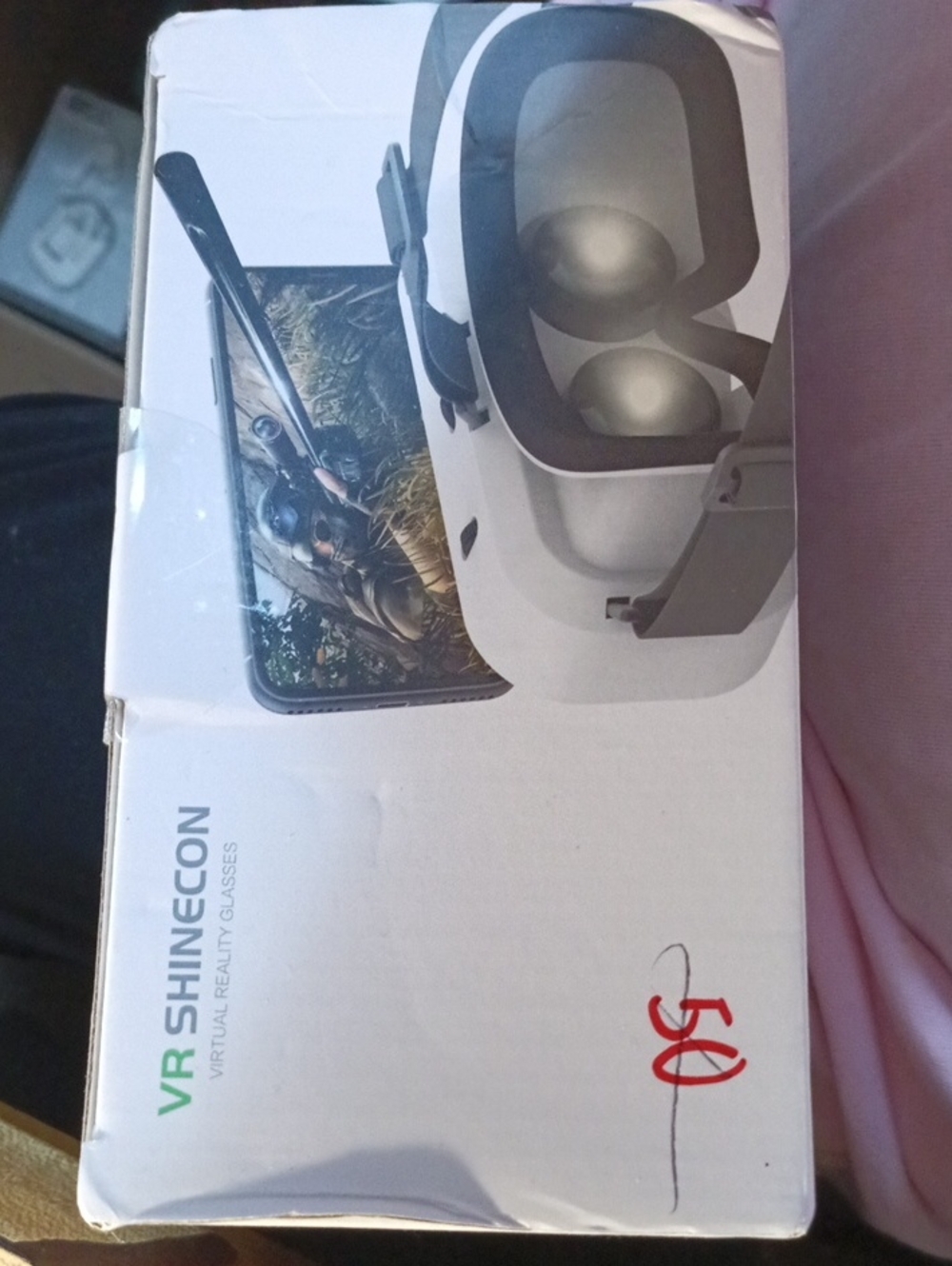 VR White Smartphone VR Headset – Mobile Virtual Reality Glasses